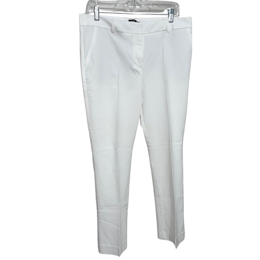 Talbots White Freeport Flair Leg Trouser Pants Sz 12